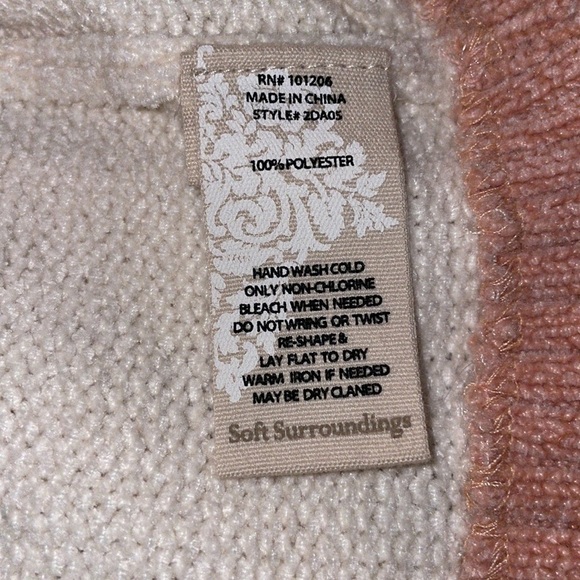 Soft Surroundings Lisbeth Chenille V Neck Sweater - Picture 4 of 5